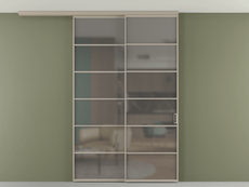 Перегородка Formato вдоль стены на потолок телескопик синхро 2