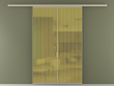 Перегородка Формато вдоль стены 2 створки