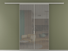 Перегородка Formato вдоль стены двустворчатая