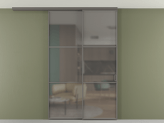 Перегородка Formato вдоль стены на потолок телескопик синхро 2