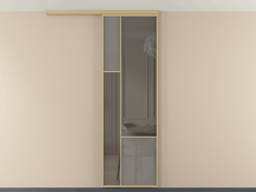 Перегородка Мозаик вдоль стены на потолок 1 створка