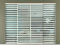 Перегородка Formato внутри проёма 4 створки