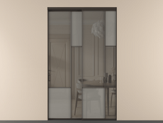 Перегородка Mosaic внутри проёма двустворчатая