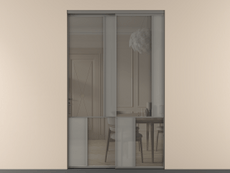 Перегородка Mosaic внутри проёма 2 створки