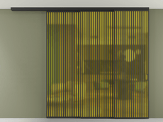 Перегородка Формато вдоль стены на потолок 3 створки с синхронным механизмом