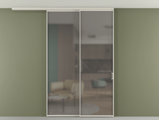 Перегородка Formato вдоль стены на потолок телескопик синхро 2