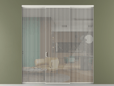 Перегородка Formato внутри проёма 3 створки