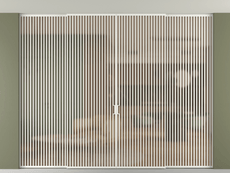 Перегородка Formato внутри проёма скрытое крепление в потолок 4 створки