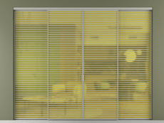 Перегородка Formato внутри проёма 4 створки