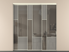 Перегородка Mosaic внутри проёма телескопик синхро 2