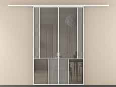 Перегородка Мозаик вдоль стены 2 створки