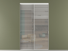 Перегородка Formato внутри проёма 2 створки