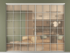 Перегородка Formato внутри проёма 4 створки