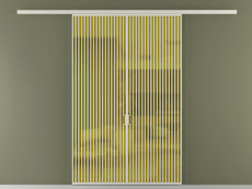 Перегородка Formato вдоль стены 2 створки