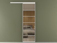 Перегородка Formato вдоль стены 1 створка