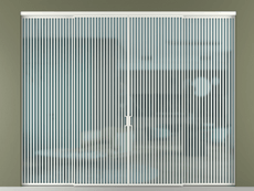 Перегородка Formato внутри проёма 4 створки