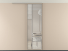 Перегородка Мозаик вдоль стены на потолок 1 створка