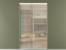 Перегородка Formato внутри проёма 2 створки