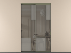 Перегородка Mosaic внутри проёма двустворчатая