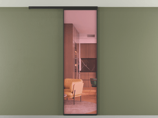 Перегородка Формато вдоль стены на потолок 1 створка