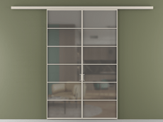 Перегородка Formato вдоль стены двустворчатая