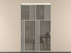 Перегородка Mosaic внутри проёма двустворчатая