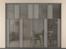 Перегородка Mosaic внутри проёма 4 створки