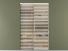 Перегородка Formato внутри проёма 2 створки