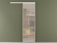 Перегородка Formato вдоль стены 1 створка