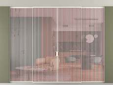 Перегородка Formato внутри проёма скрытое крепление в потолок 4 створки