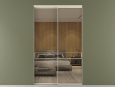 Перегородка Formato внутри проёма 2 створки