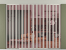 Перегородка Formato внутри проёма скрытое крепление в потолок 4 створки