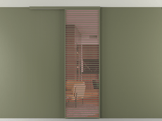 Перегородка Formato вдоль стены на потолок 1 створка