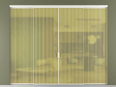 Перегородка Formato внутри проёма 4 створки