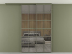 Перегородка Formato вдоль стены на потолок телескопик синхро 2