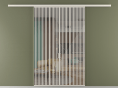 Перегородка Formato вдоль стены 2 створки