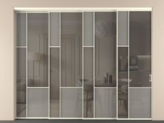 Перегородка Mosaic внутри проёма телескопик синхро 3