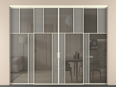 Перегородка Mosaic внутри проёма четырёхстворчатая