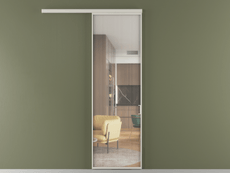 Перегородка Формато вдоль стены 1 створка