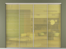 Перегородка Formato внутри проёма 4 створки