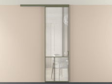 Перегородка Мозаик вдоль стены на потолок 1 створка