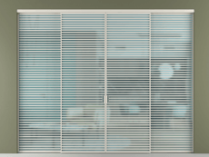 Перегородка Formato внутри проёма 4 створки