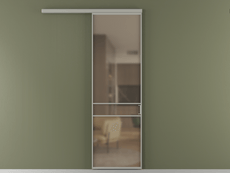 Перегородка Formato вдоль стены одностворчатая