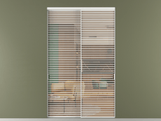 Перегородка Formato внутри проёма 2 створки