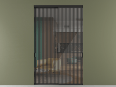 Перегородка Formato внутри проёма 2 створки