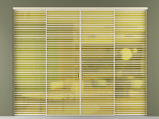 Перегородка Formato внутри проёма 4 створки