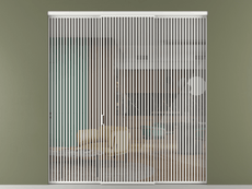 Перегородка Formato внутри проёма 3 створки