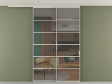 Перегородка Formato вдоль стены на потолок телескопик синхро 2