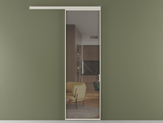 Перегородка Formato вдоль стены одностворчатая