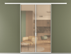 Перегородка Формато вдоль стены 2 створки